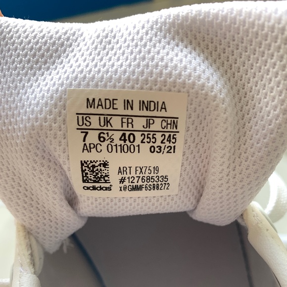 NEW Adidas Originals Stan Smith J Sneakers White Green Primegreen Size 7 - Picture 7 of 9